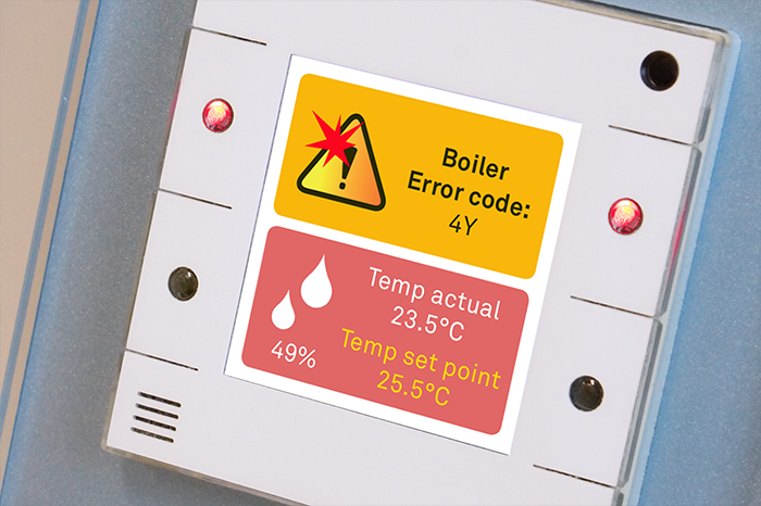 u::Lux Display IP - Warnmeldungen anzeigen