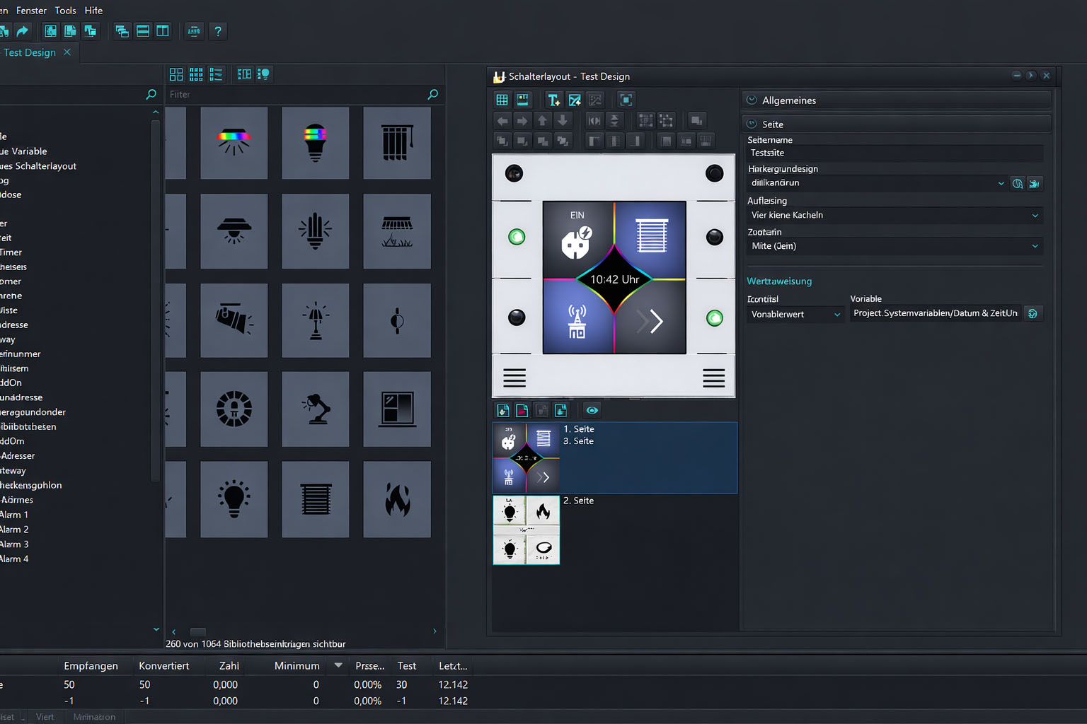 Screenshot des u::Lux IoT Designers